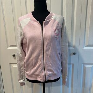 Zipper Crewneck Strawberry Milk